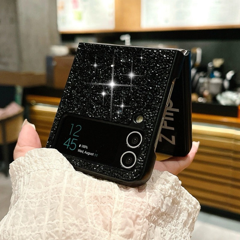 Sparkling Diamond Rhinestones Phone Case For Samsung Z Flip