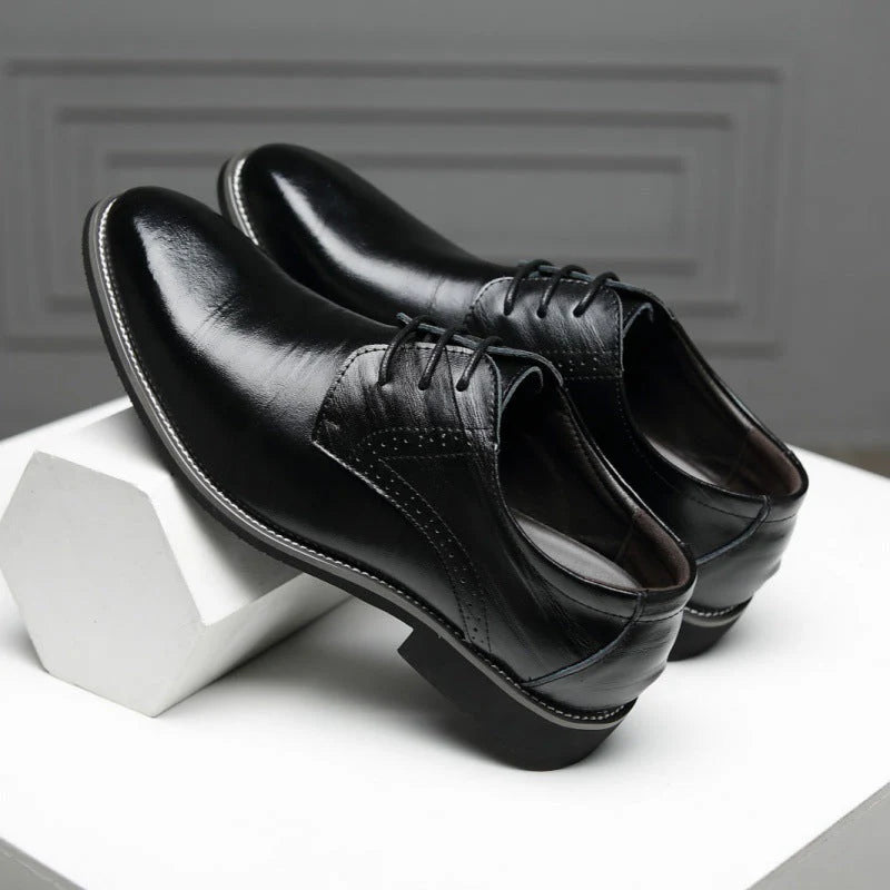 Men's Italian Genuine Leather Oxford Shoes