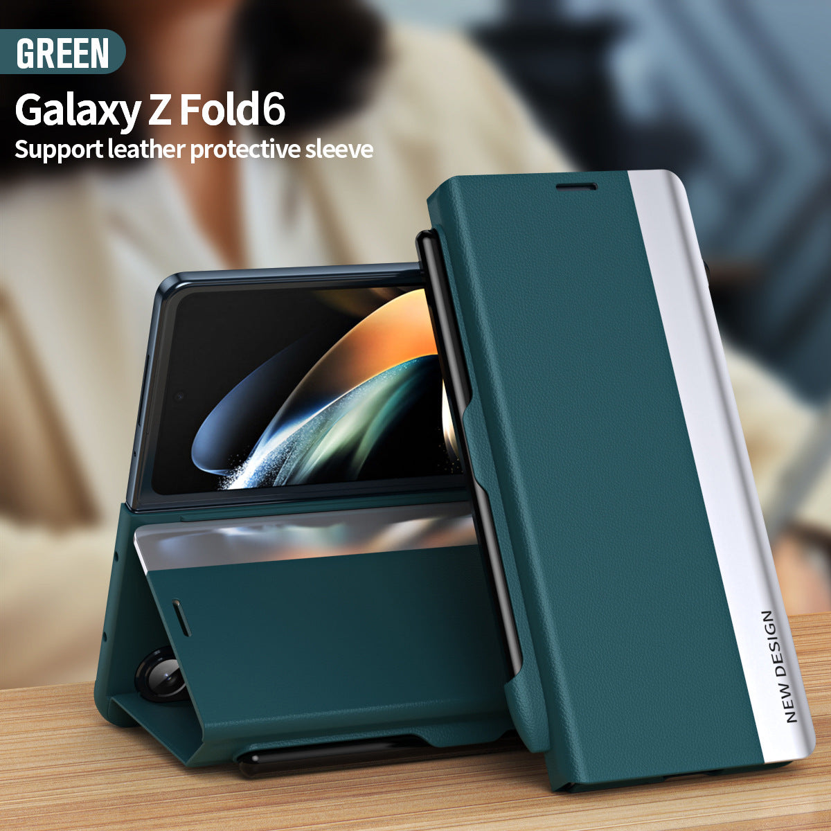 Designed specifically for the Samsung Galaxy Z Fold, the Flip Stand Case with Pen Slot makes every fold look elegant and special.