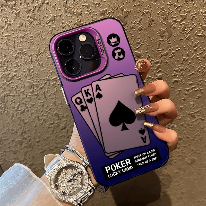 Creative fun poker iPhone case meta all-inclusive drop-proof