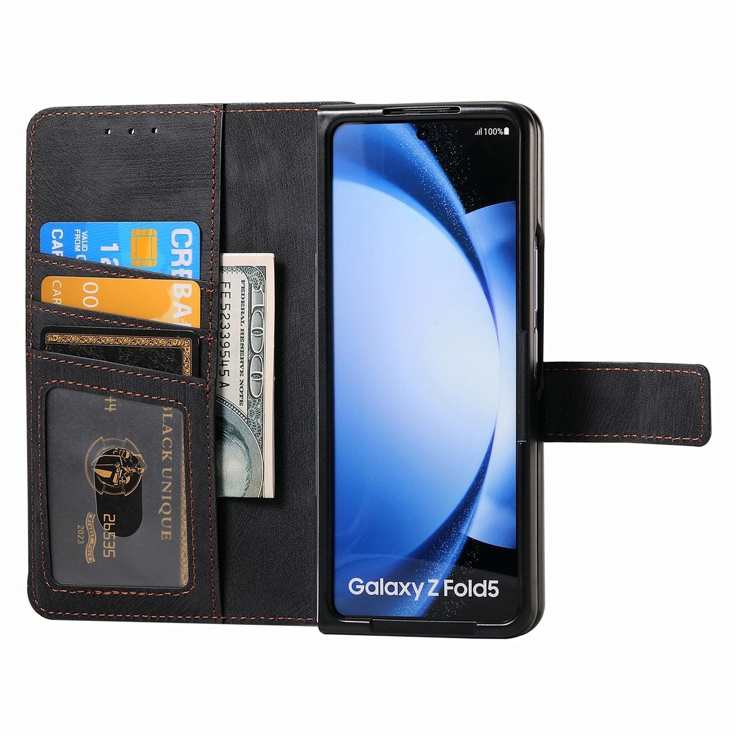 Sesuai untuk Samsung Z Fold5/4/3 Mobile Phone Case Magnetic Detachable Leather Case