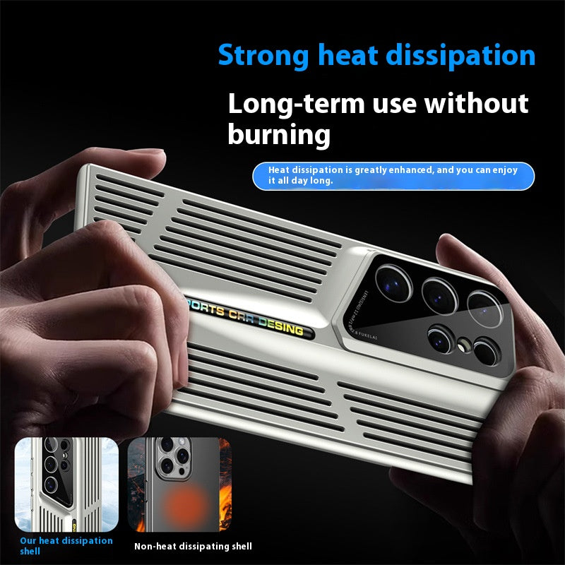 Samsung Series Hollow Stripe Cooling Phone Case