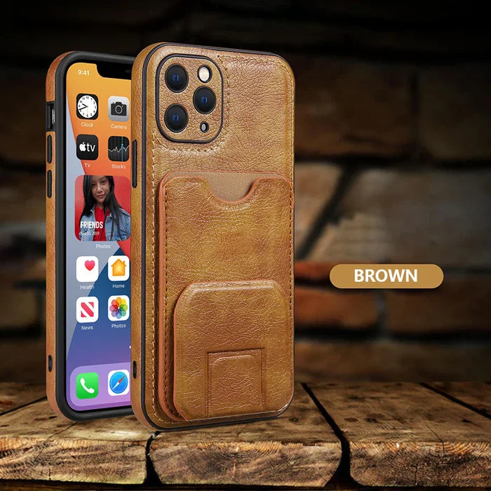 Luxurious & High-end iPhone Case with Invisible Stand