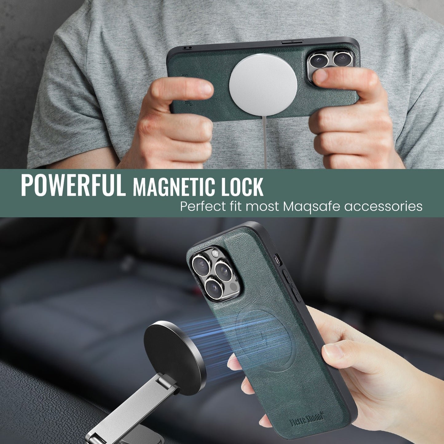 Luxury Magnetic Split Card Holder Phone Case