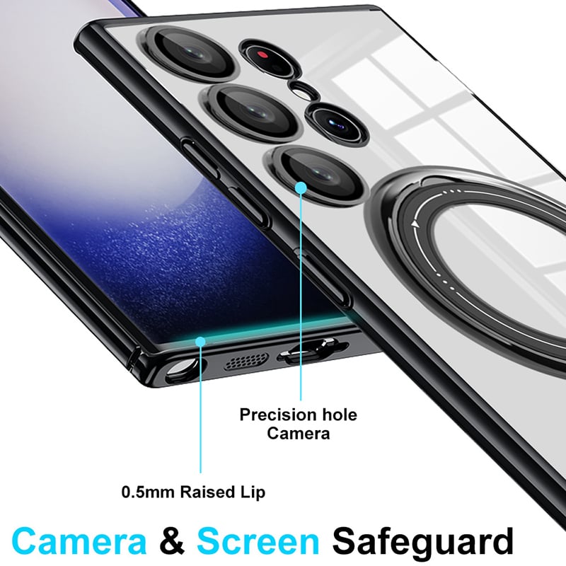 Samsung Transparent Magnetic Case with Invisible Stand