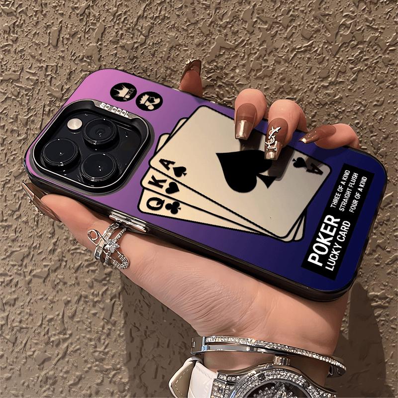 Creative fun poker iPhone case meta all-inclusive drop-proof