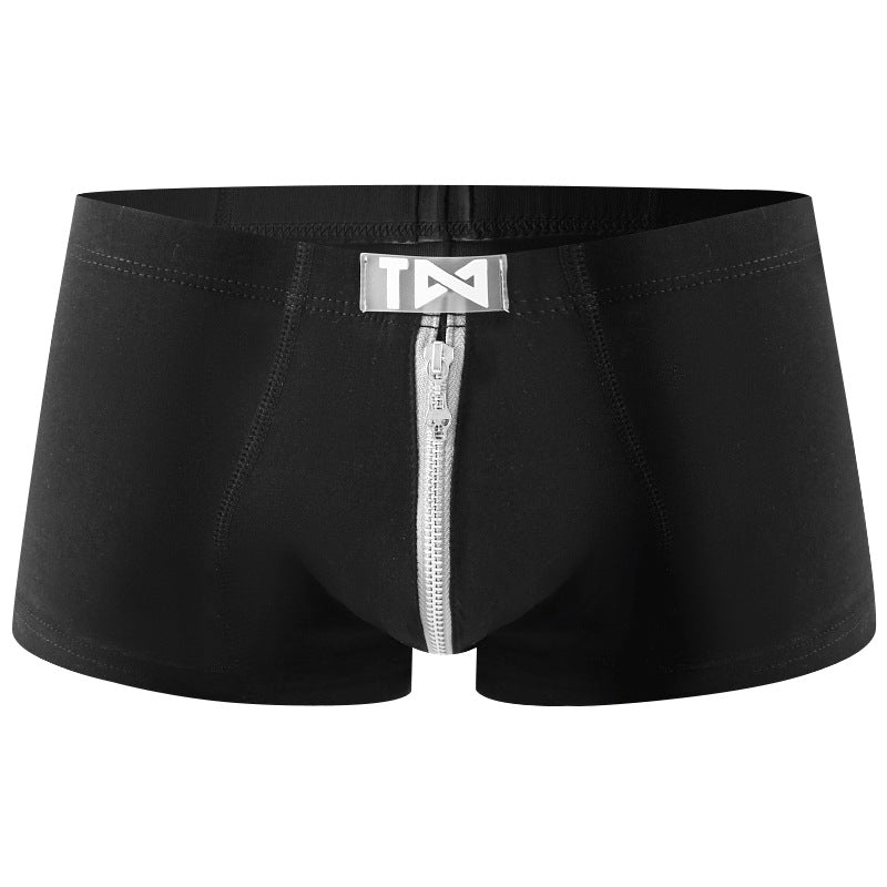 High Quality Men's Zipper Comfortable Fashion Boxer Briefs