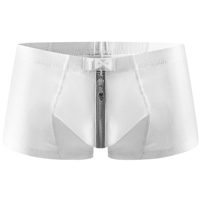 High Quality Men's Zipper Comfortable Fashion Boxer Briefs