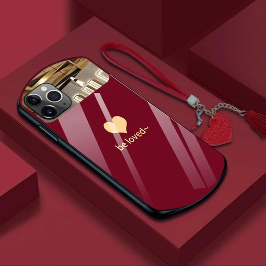 Sarung Mewah berbentuk Hati Bujur Untuk IPhone