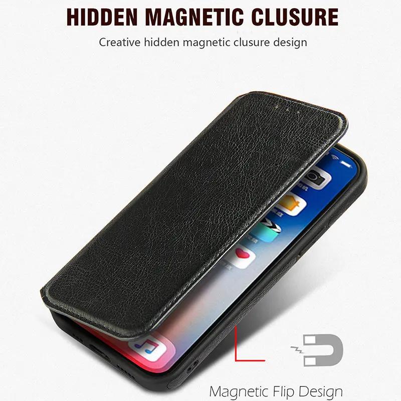 Magnetic Flip Leather Phone Case For IPhone